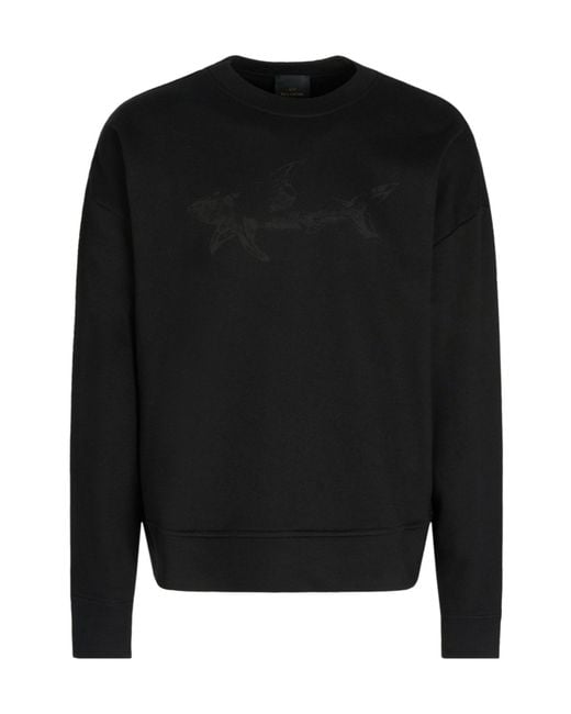 Paul & Shark Black Logo Sweatshirt for men
