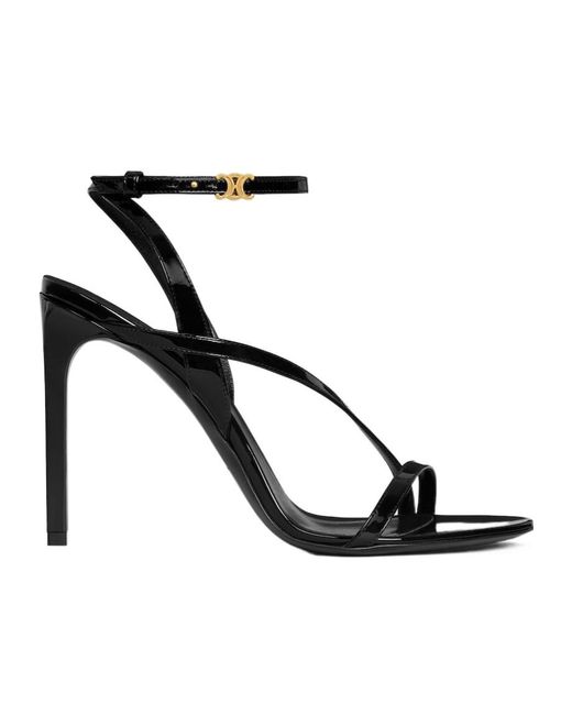 Céline Black Ava Triomphe Stiletto Sandal