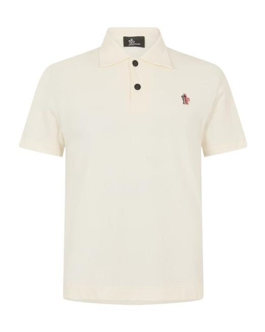 Moncler White Gren Ss Polo Sn62 for men