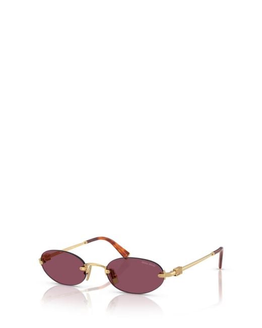 Miu Miu Pink Rimless Sunglasses