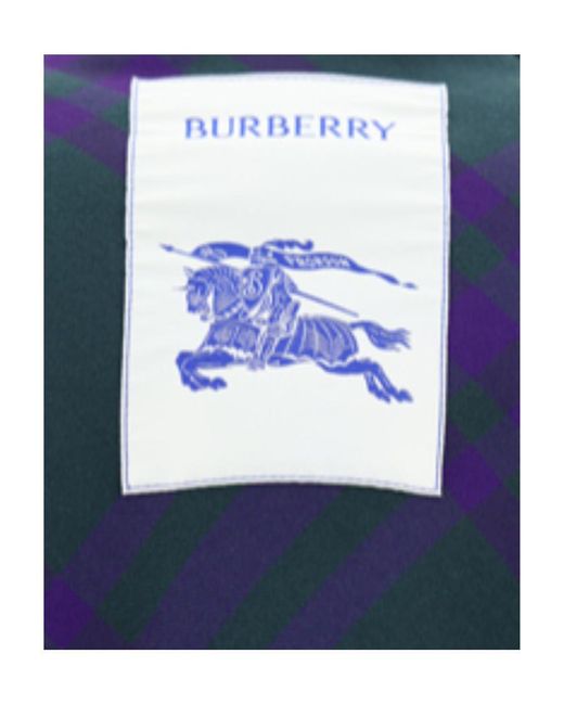 Burberry Green Checked Zipped Reversible Bomber Jacket for men