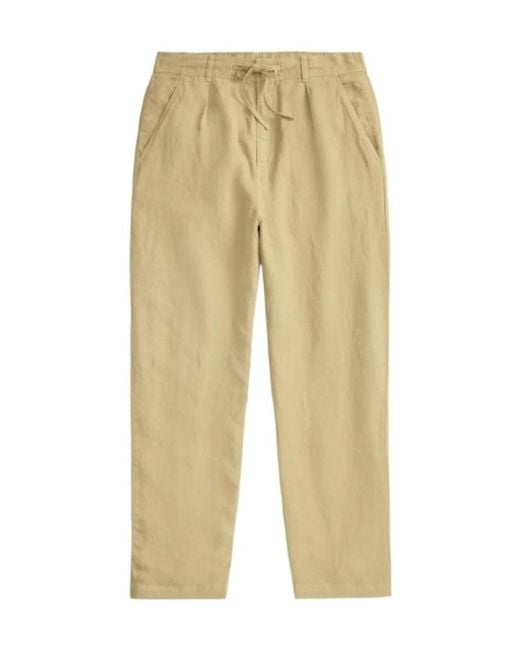 Polo Ralph Lauren Natural Drawstring-Fastening Trousers for men
