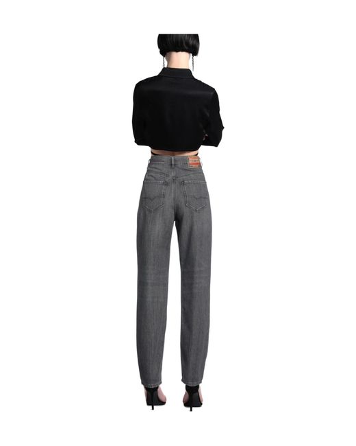 DIESEL Gray Denim Trousers