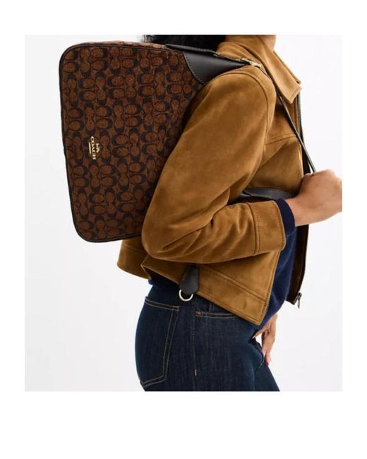COACH Brown Ella Shoulder Bag