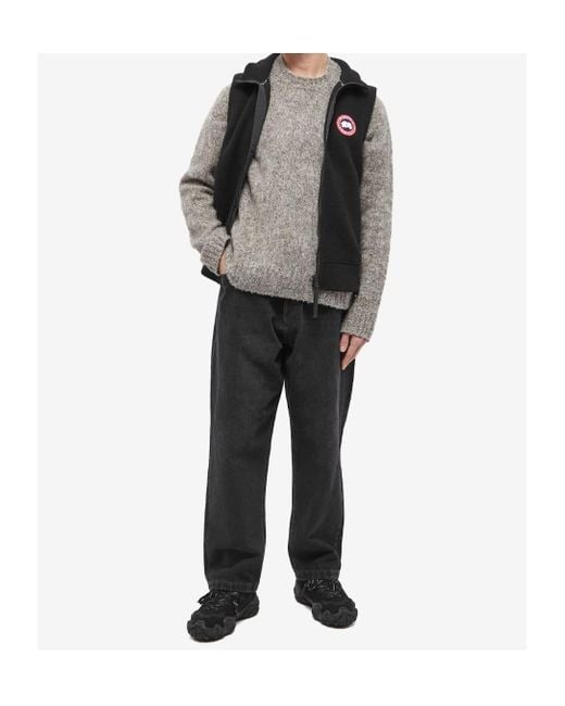 Canada Goose Black Mersey Logo Patch Gilet for men