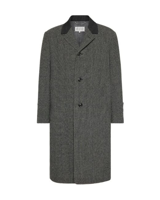 Maison Margiela Gray Wool Coat for men