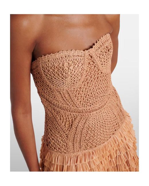 Jonathan Simkhai Natural Off Shoulder Dress