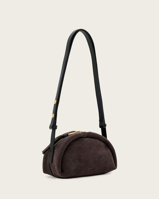 AllSaints White Zippered Shoulder Bag