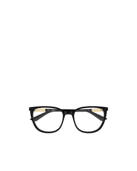 Chloé White Chloé Eyewear Square Frame Glasses