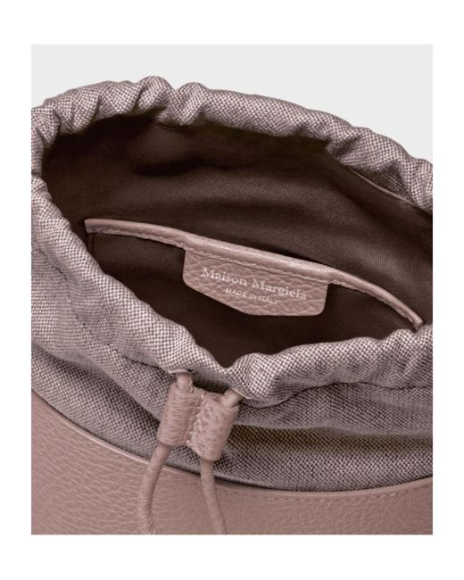 Maison Margiela Gray 5Ac Drawstring Bucket Bag