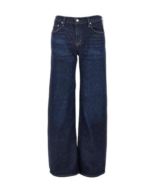 Citizens of Humanity Blue Belt-Loop Jeans