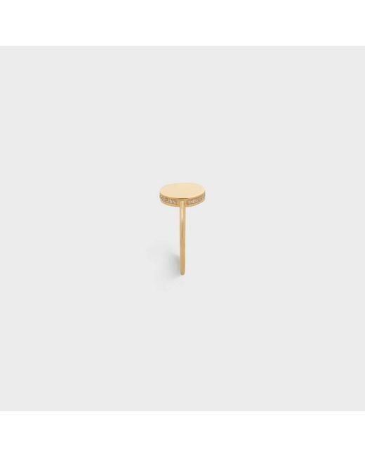 Céline Metallic Medaille Ring