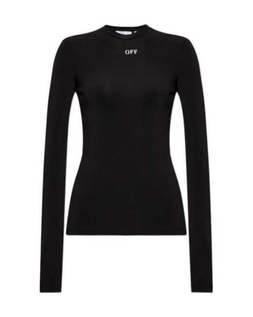 Off-White c/o Virgil Abloh Black Long-Sleeve T-Shirt