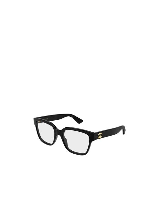 Gucci White Rectangle Eyeglasses