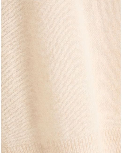 Isabel Marant Natural Solid Long-Sleeve Knit Top
