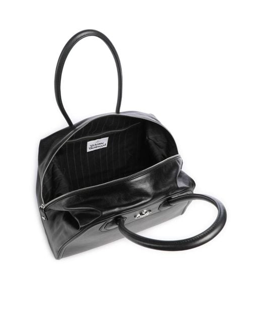 Vivienne Westwood Black Shirley Top Handle Handbag