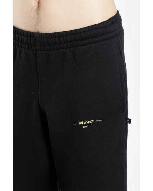Off-White c/o Virgil Abloh Blue Logo Printed Sweatpants for men