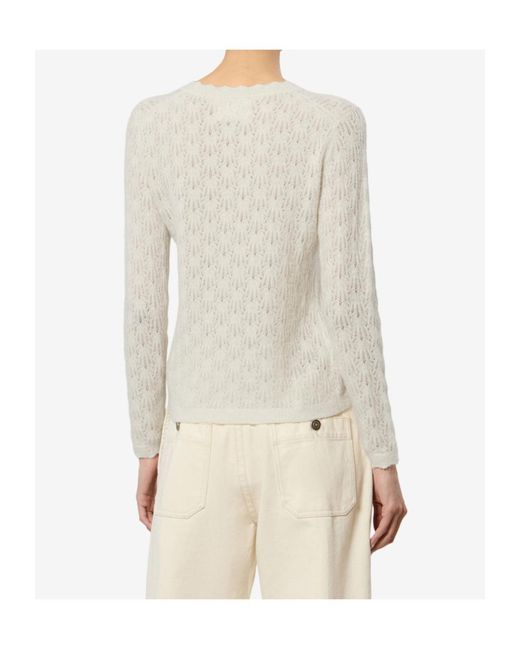 Isabel Marant White Obeline Pullover