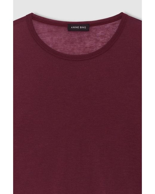 Anine Bing Purple Sylvie Long-Sleeve T-Shirt
