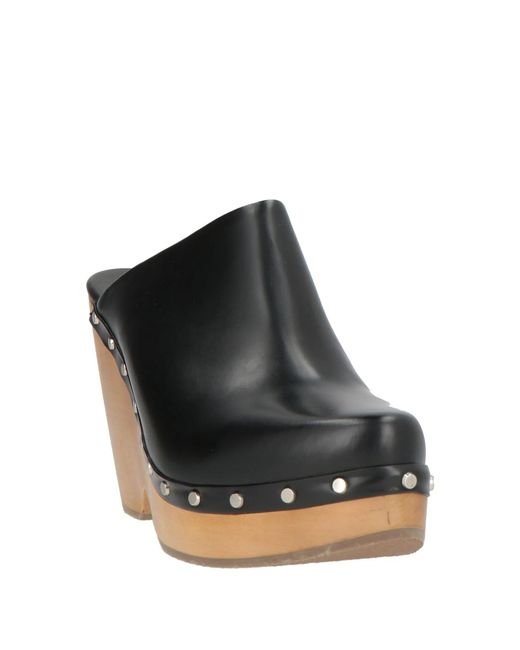 Isabel Marant Black Solid Colour Mules