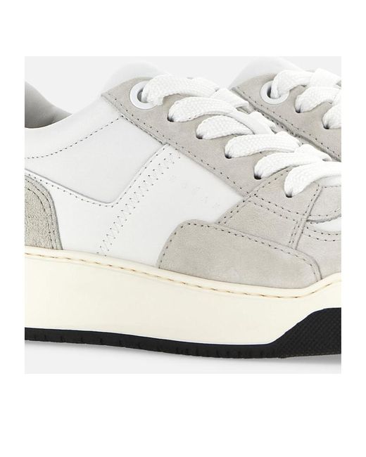 Hogan White Chamallow Lace-Up Sneakers for men