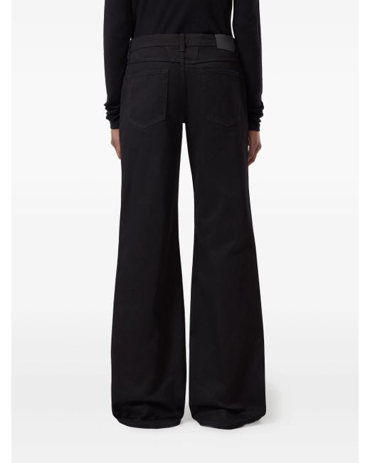 Closed Black Embroidered High-Rise Jeans