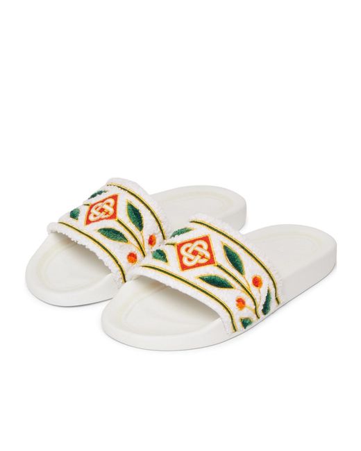 Casablanca Metallic Laurel Slides for men