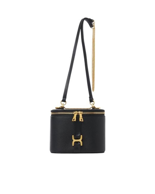 Chloé Black Chloé Marcie Zip-Up Mini Crossbody Bag