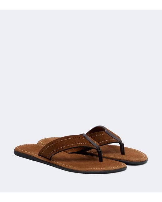 The Row Brown Beach Flip-Flops