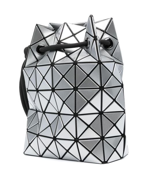 Issey Miyake Gray Drawstring Shoulder Bag
