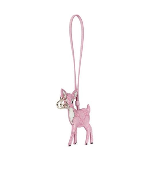 Gucci Pink Deer-Shaped Bag Charm