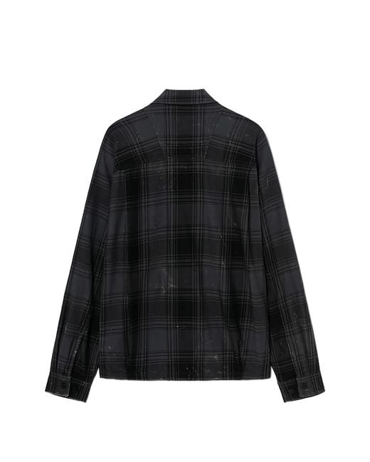 Juun.J Black Checked Shirt for men