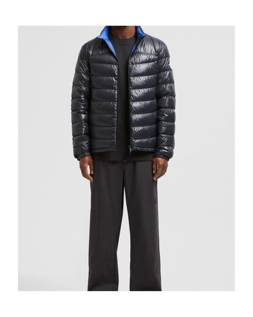 Moncler Black Zip-Up Padded Jacket for men