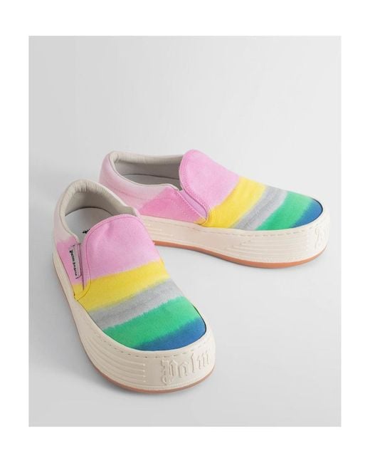 Palm Angels Multicolor Printed Slip-On Sneakers for men