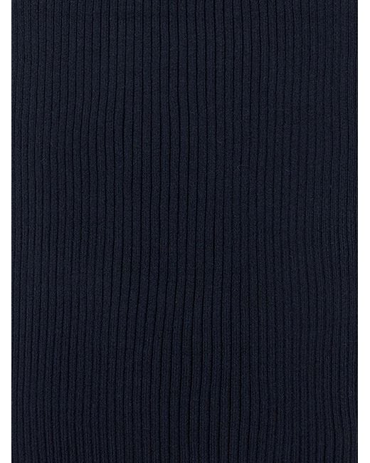 Paul & Shark Black Knitted Scarf for men