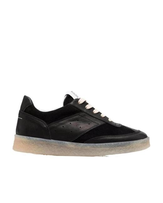 MM6 by Maison Margiela Black Replica Lace-Up Sneakers
