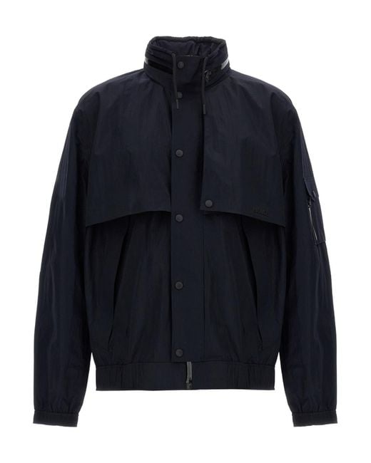 Mackage Blue Garrett Hooded Jacket for men