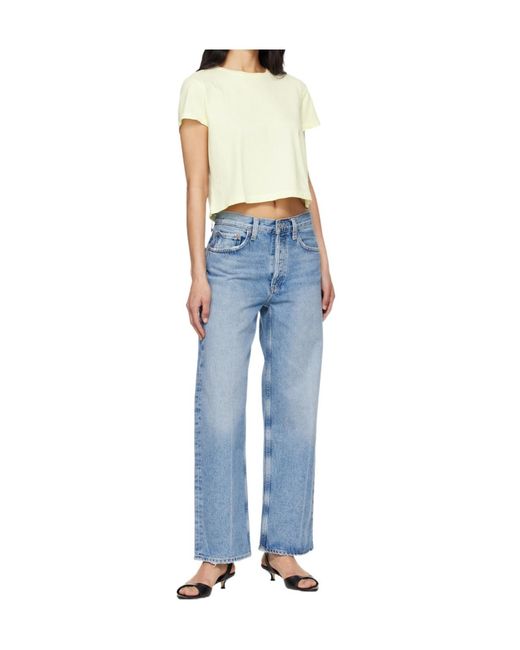 Agolde Blue Arc 29' Wide-Leg Jeans