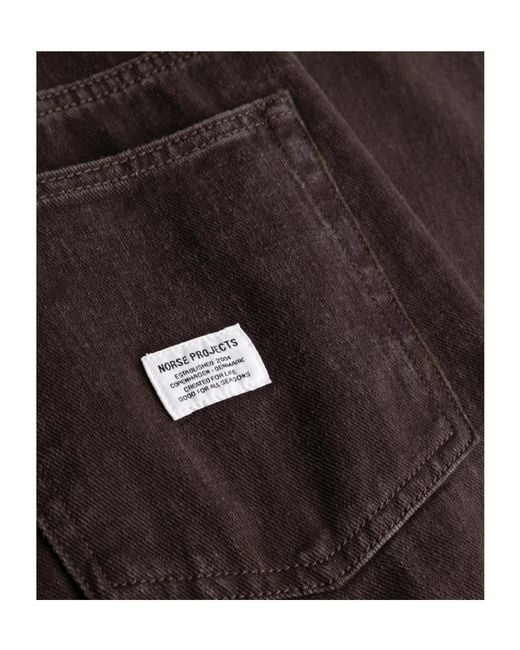 Norse Projects Black Belt Loop Shorts for men