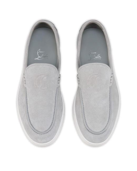 Christian Louboutin Gray Moonboat Loafers for men