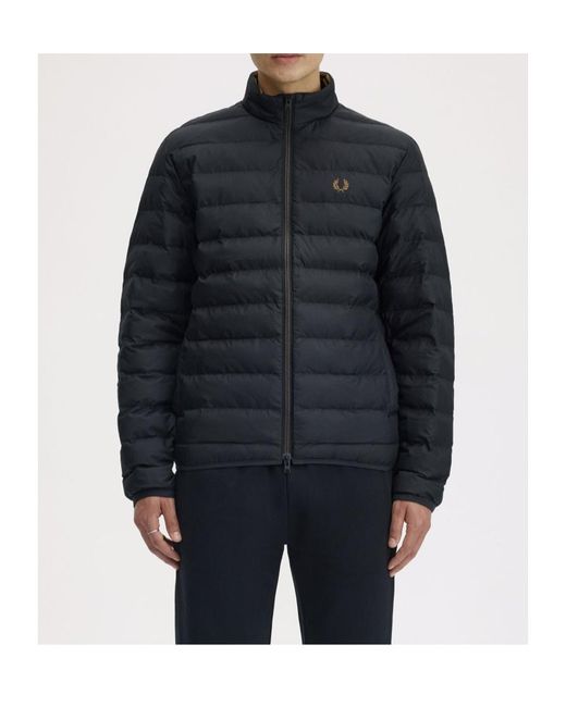 Fred Perry Blue Insulated Jacket for men