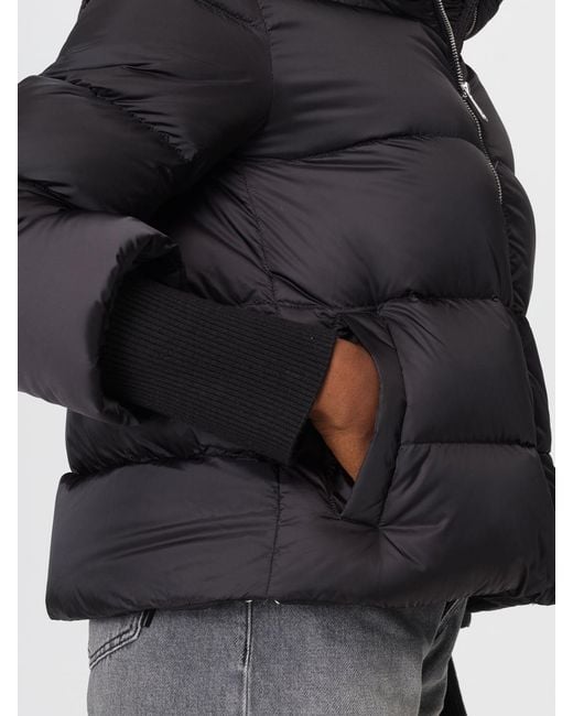 Add Black Short Hooded Down Jacket