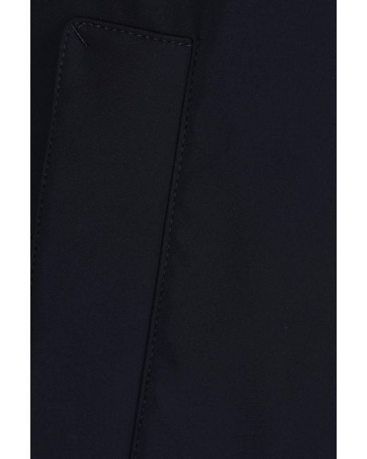 Herno Blue Buttoned Layered Effect Coat for men