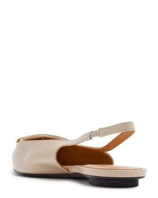 Tod's White Slingback Ballerina Flats