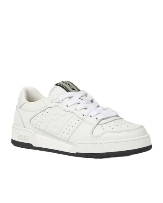 Fendi White Match Trainers