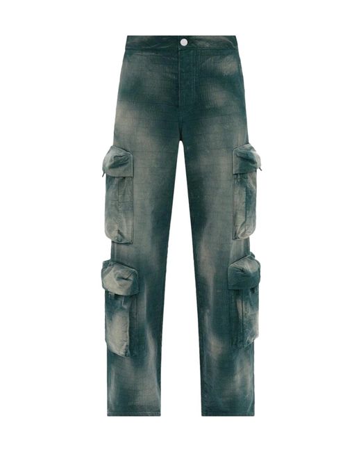 Amiri Green Jacquard Utility Pants for men
