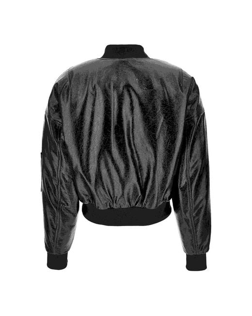 Versace Jeans Black Zip-Fastening Bomber Jacket