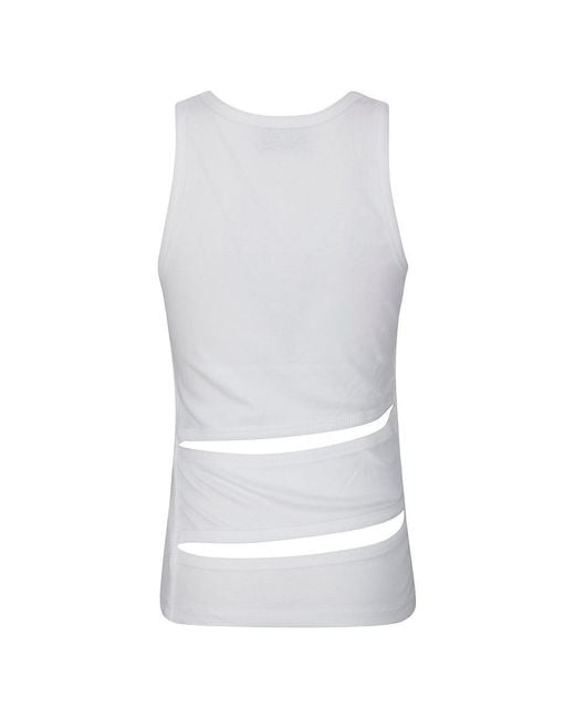 Coperni White Cut-Out Spiral Top