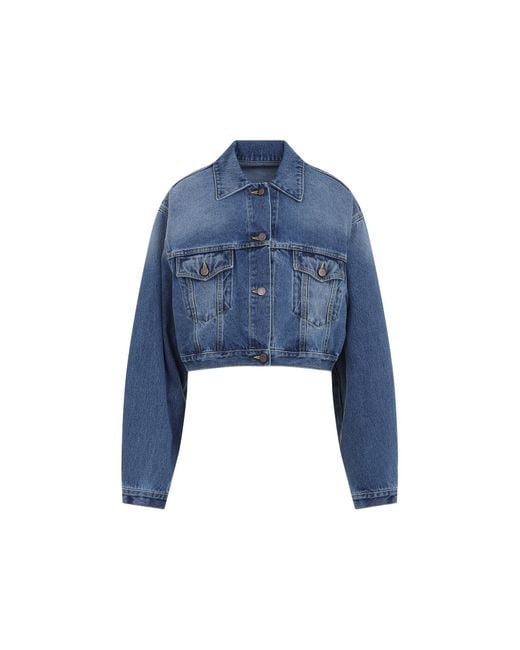 Prada Blue Cropped Jacket