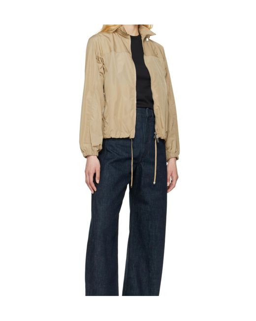 Burberry Natural B Shield-Plaque Windbreaker Jacket